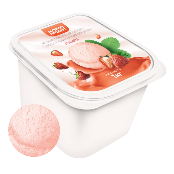 «MOROZPRODUCT» strawberry cream in cuvettes